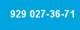 929 027-36-71 929 027-36-71
